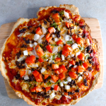 thin crust taco pizza