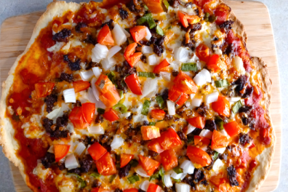 thin crust taco pizza