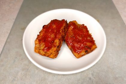 2 Mini Meatloaves on a plate