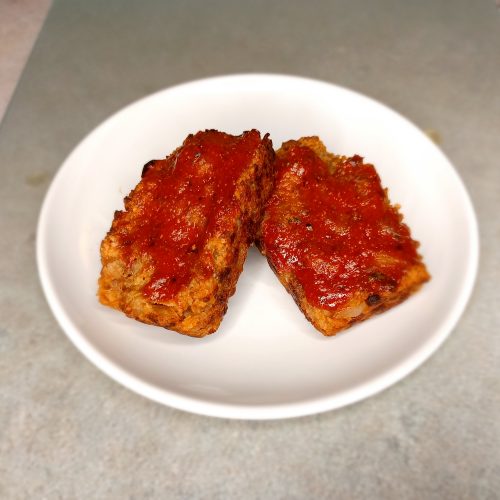 2 Mini Meatloaves on a plate